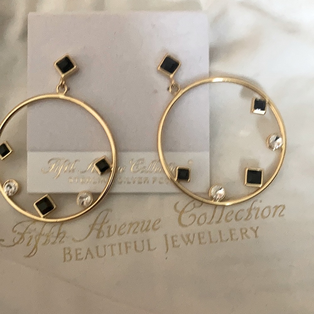 Geometric bling earrings